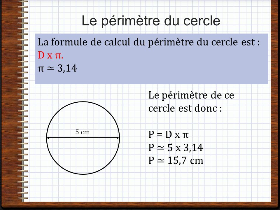 Comment calculer le périmètre d’un cercle ?